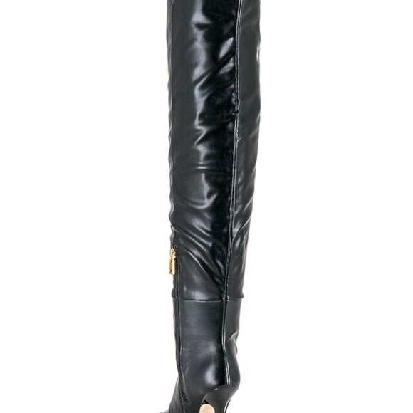 NIB Good American Carla Over-The-Knee Boot Black - Picture 4 of 9